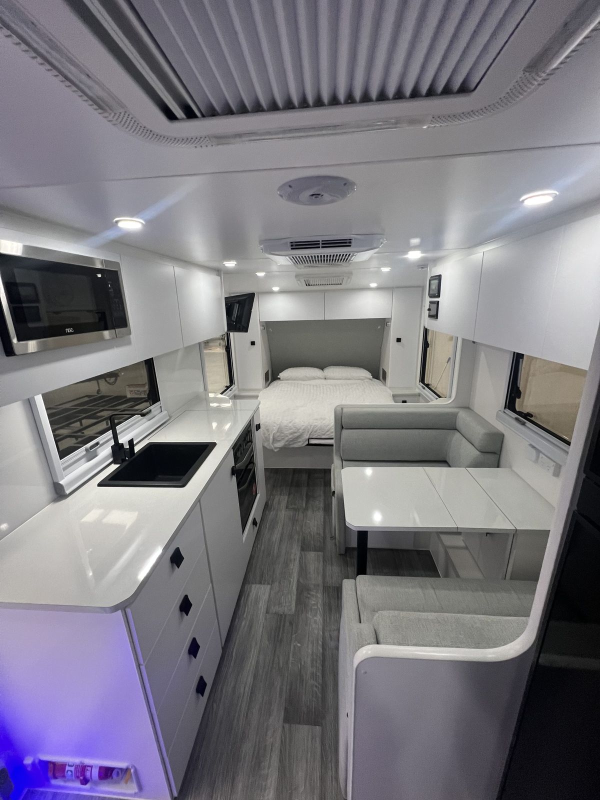 Fierce Couple Deluxe interior looking toward the living area
