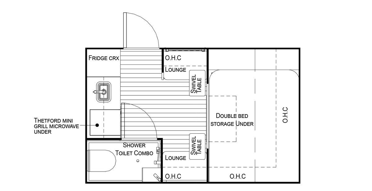 Floor plan of the 12ft Tuff Mudder